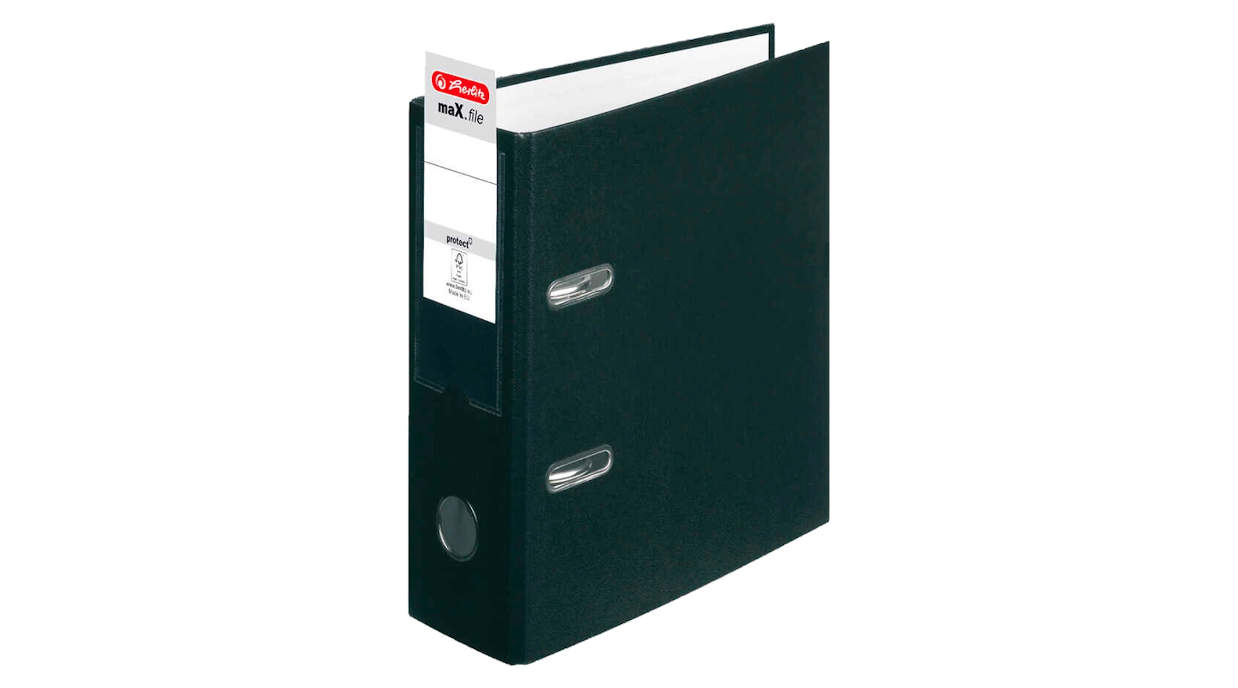 HERLITZ maX.f pro Ordner 80 mm DIN A5 Karton schwarz