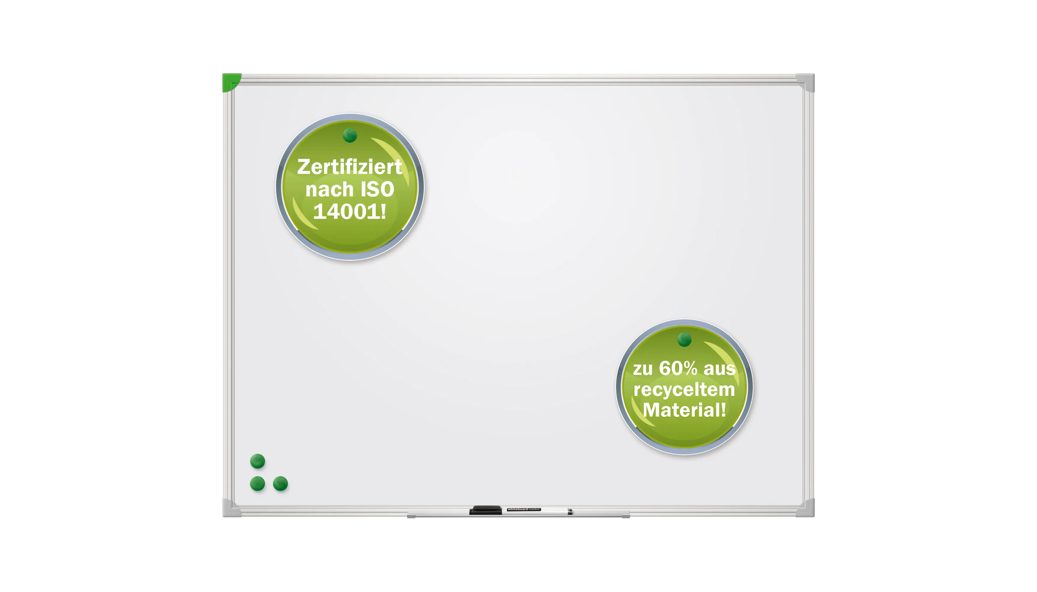 FRANKEN Whiteboard U-Act Line 160 x120cm lackiert weiß
