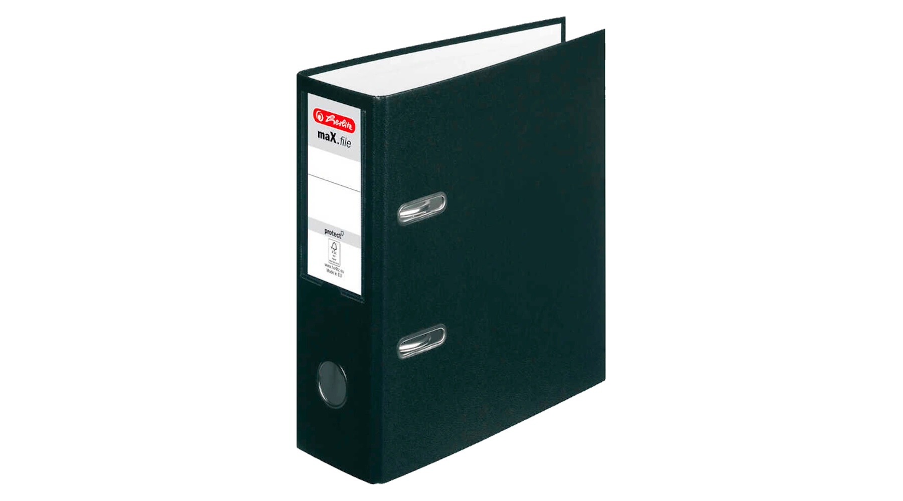 HERLITZ maX.f pro Ordner 80 mm DIN A5 Karton schwarz