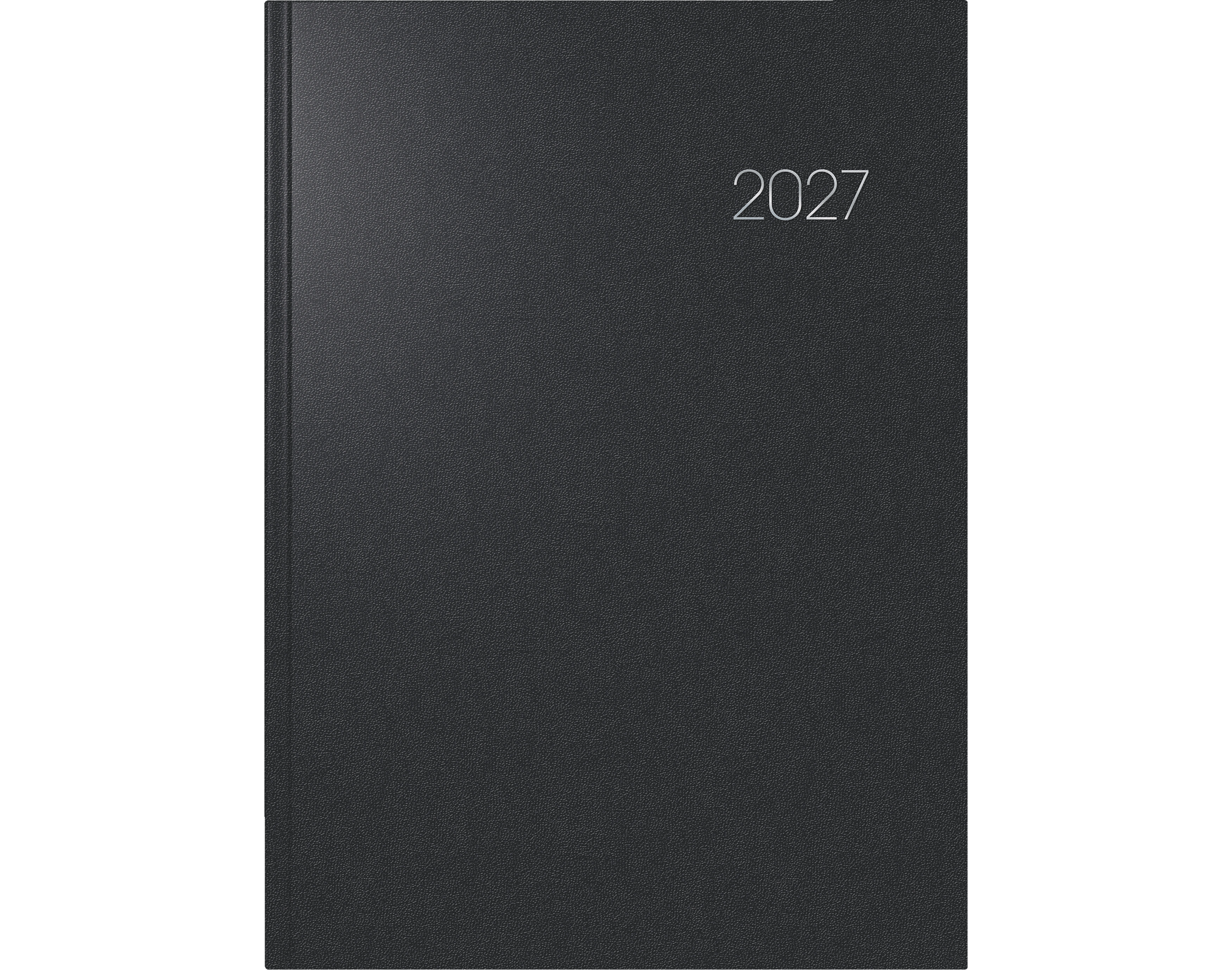 BRUNNEN Buchkalender Balacron DIN A4 2027 1 Tag/1 Seite schwarz