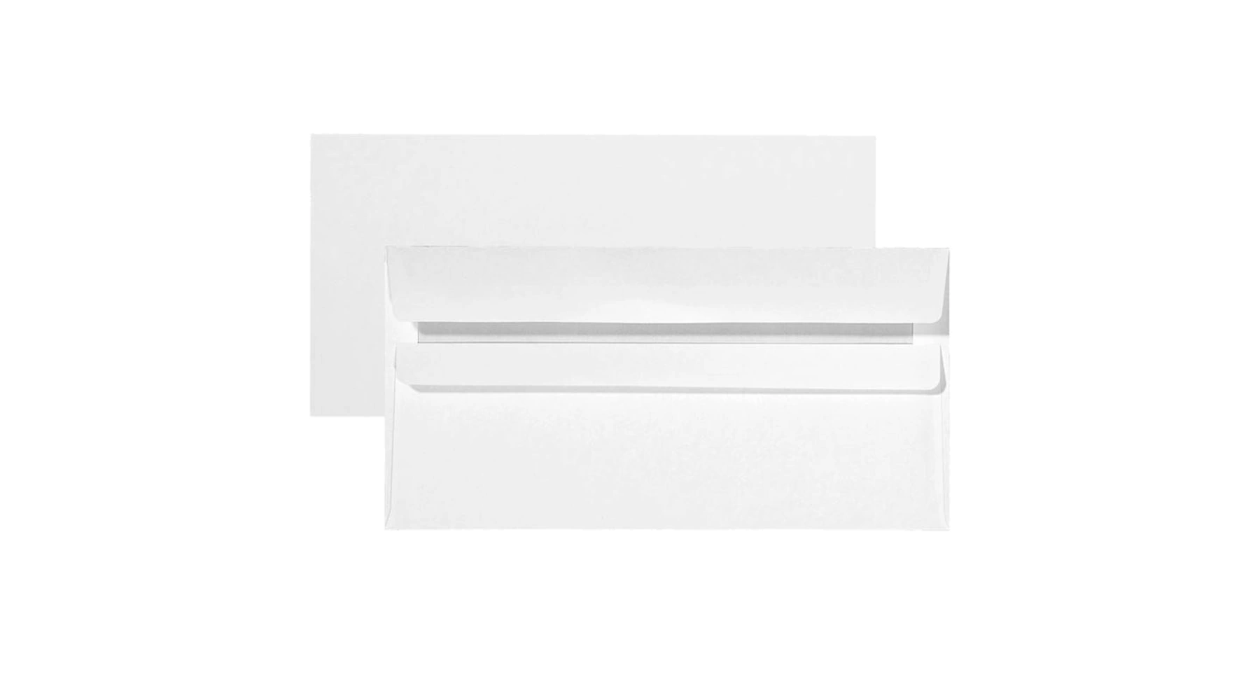 Briefumschläge DIN lang ohne Fenster  75 g/m² selbstklebend 25 Stück/Pack weiß