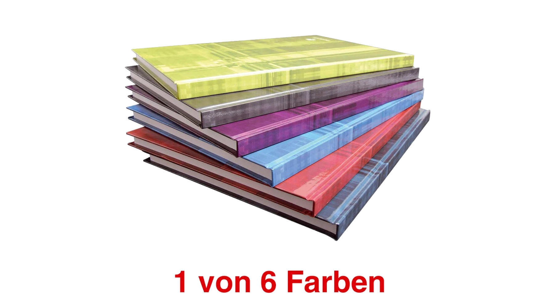 CLAIREFONTAINE Notizbuch DIN A4 kariert 90 g/m² Hardcover 192 Seiten farbig sortiert