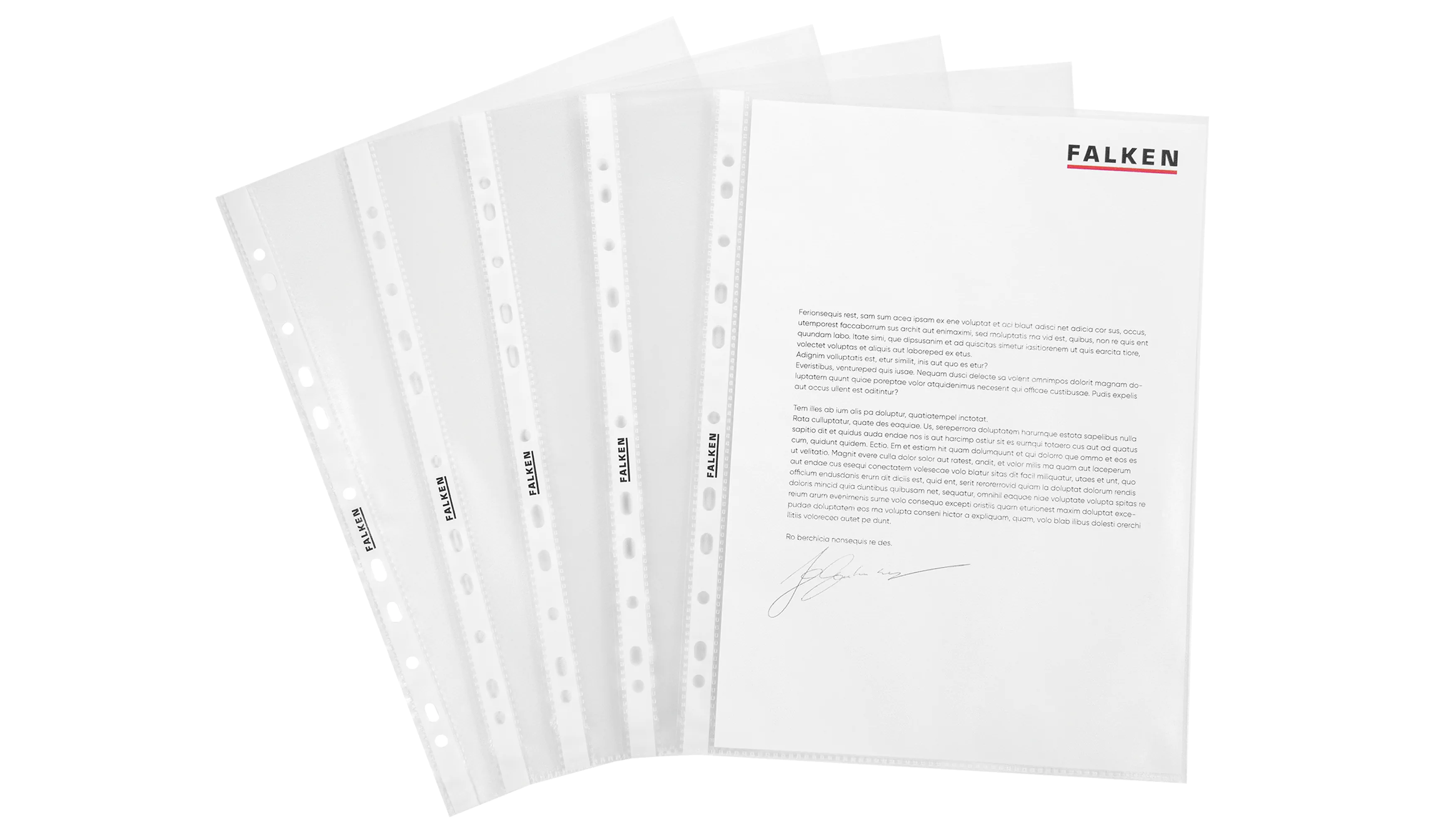 FALKEN Prospekthülle Economy PP DIN A4  100 Stück/Pack