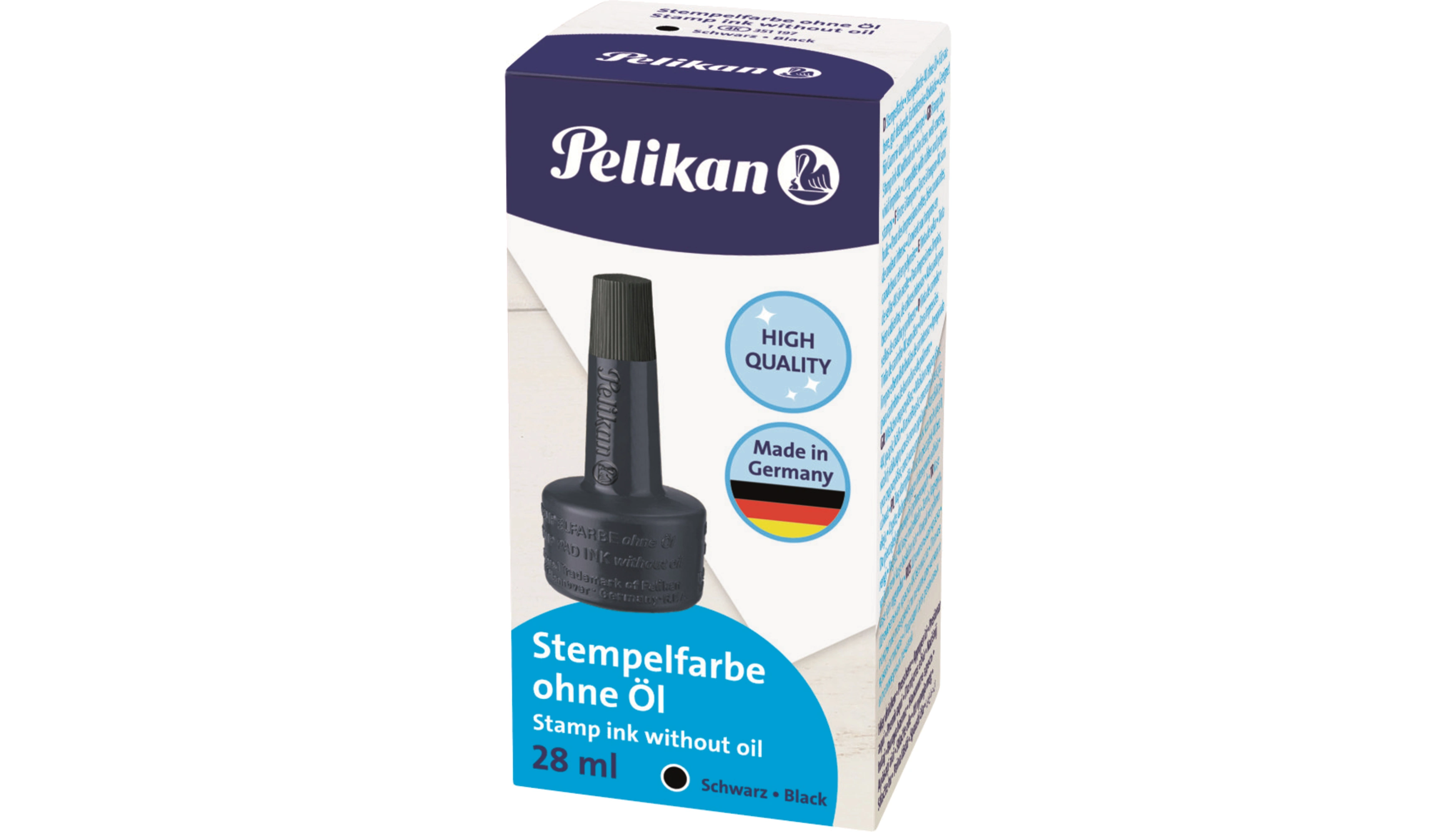 PELIKAN Stempelfarbe 4K  28 ml ohne Öl schwarz