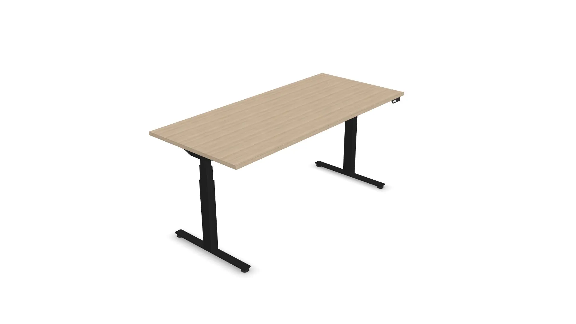 ACTIVE Motortisch 1800x800 642-1292mm Esche sandbeige Schwarz