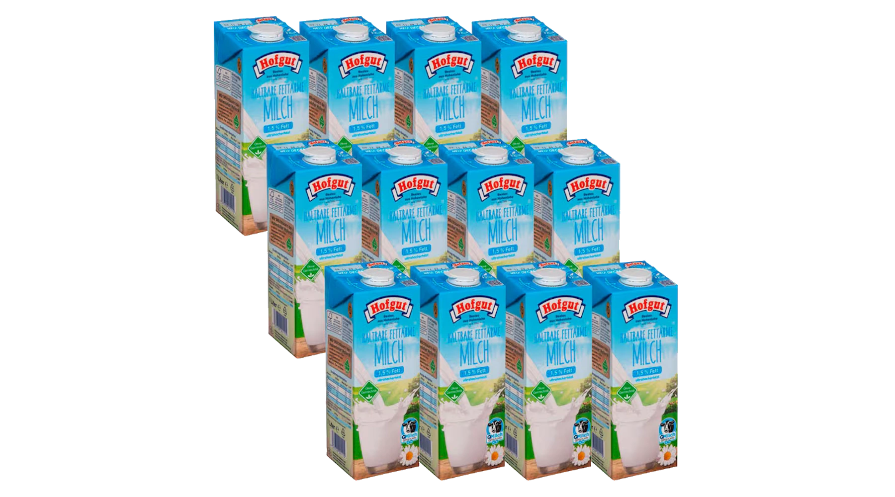 HOFGUT H-Milch 1,5 % 1Liter 12 Stück/Pack