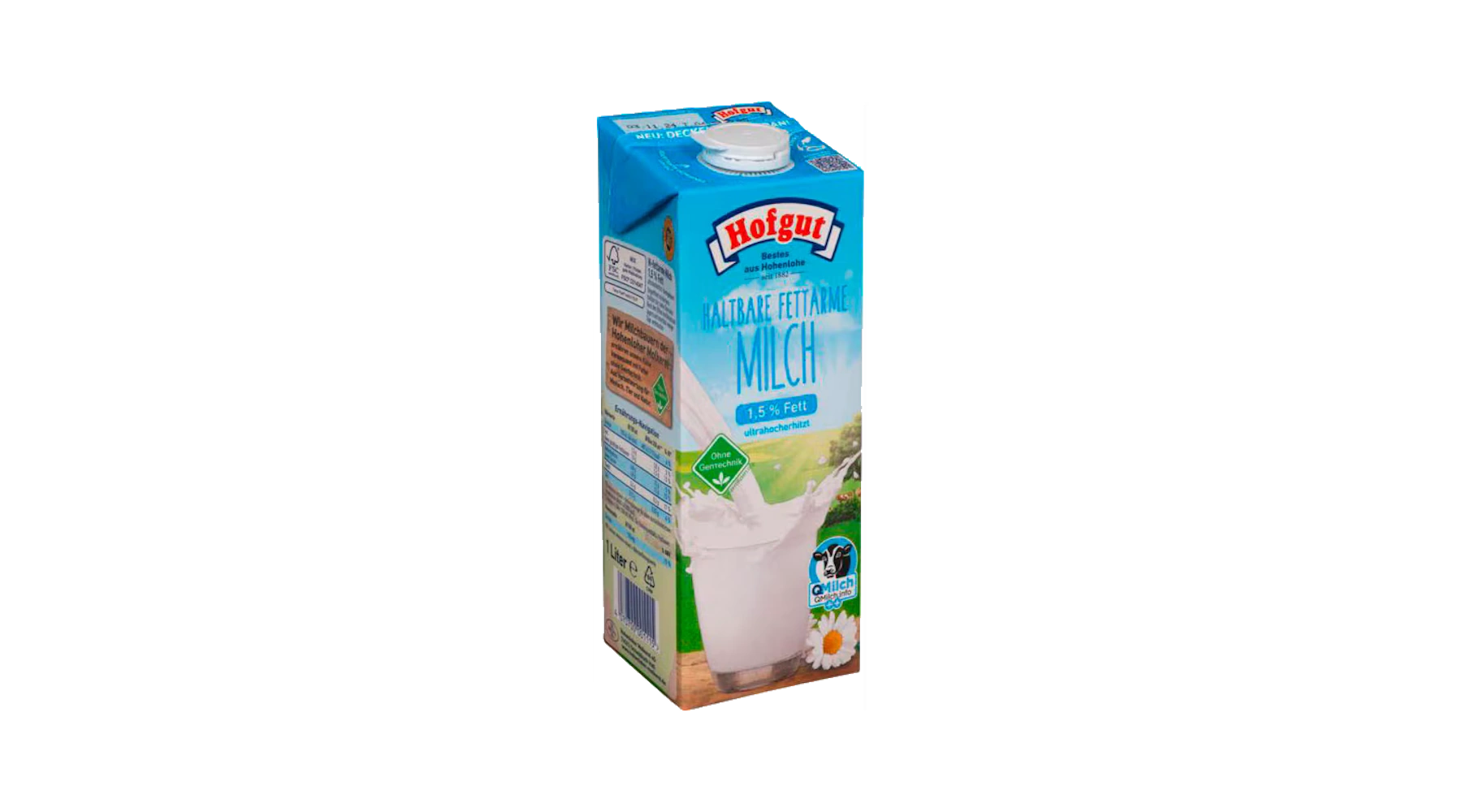 HOFGUT H-Milch 1,5 % 1Liter 12 Stück/Pack