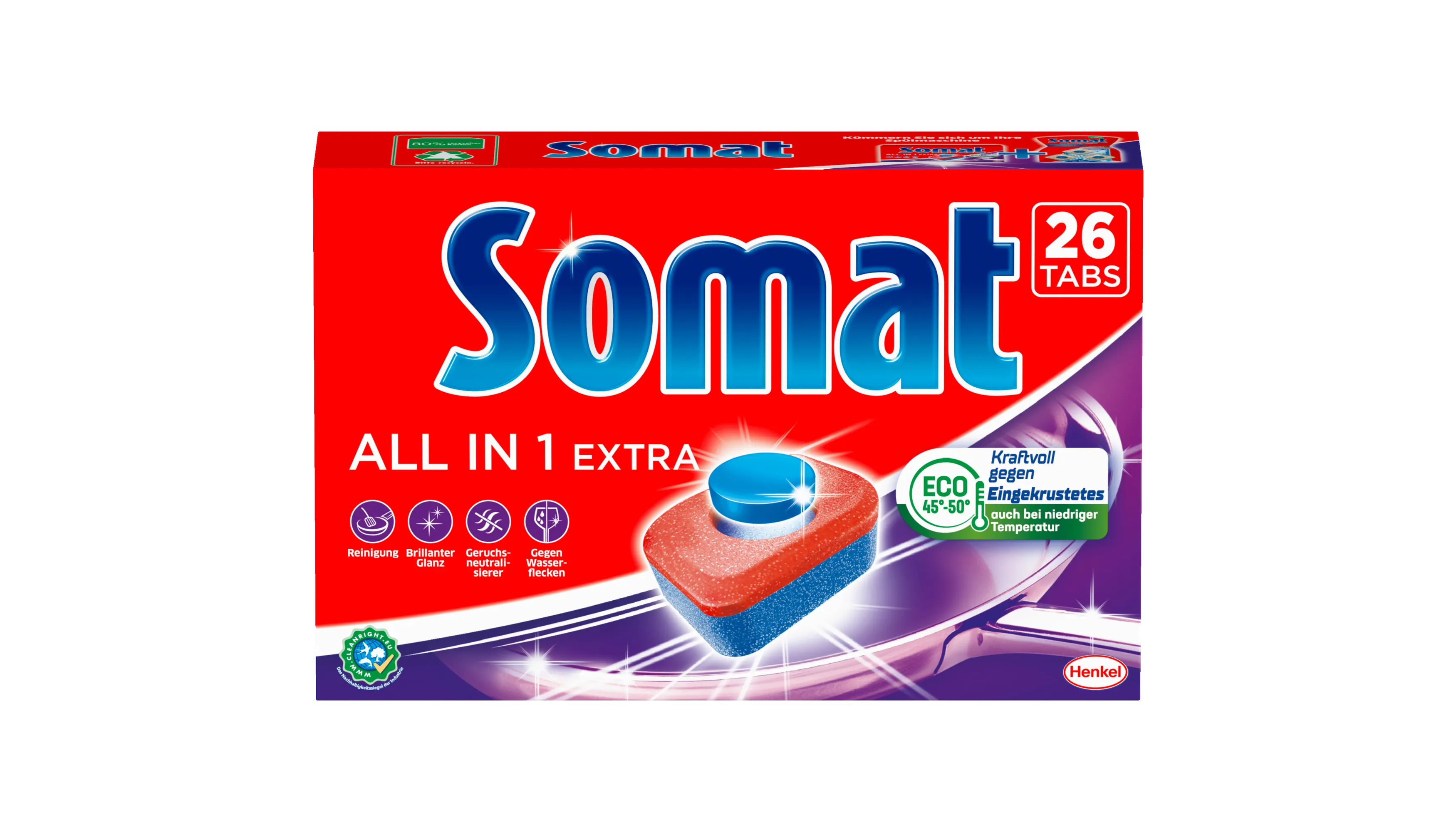 SOMAT Spülmaschinentabs All in 1 Extra 26 Stück/Pack 