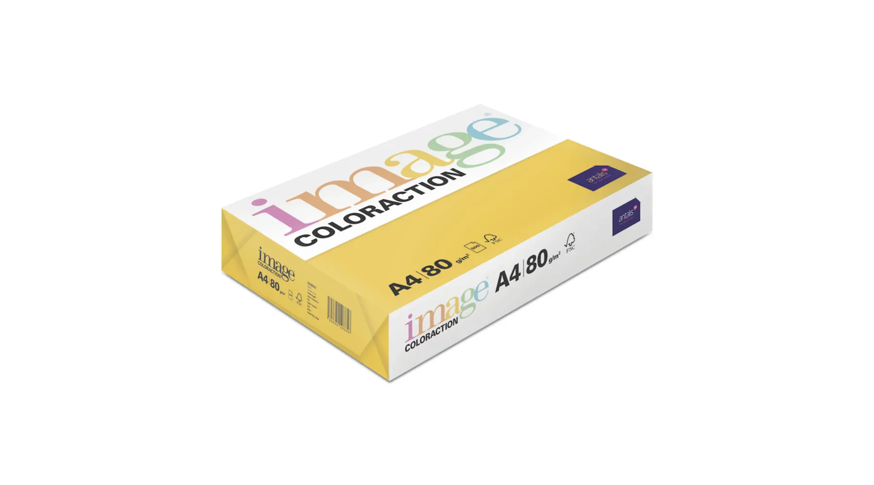 COLORACTION Kopierpapier DIN A4 80 g/m² 500 Blatt/Pack Hawai / intensiv gelb
