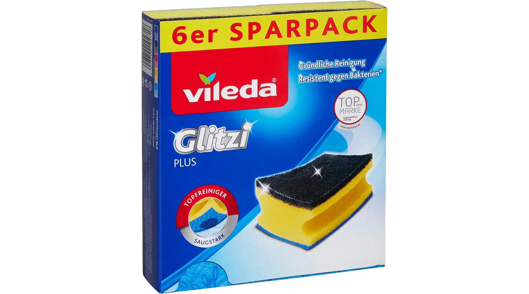 VILEDA Glitzi plus Topfreiniger 6 Stück/Pack