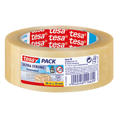 TESA Packband tesapack Ultra Strong 38mm x66 m transparent 