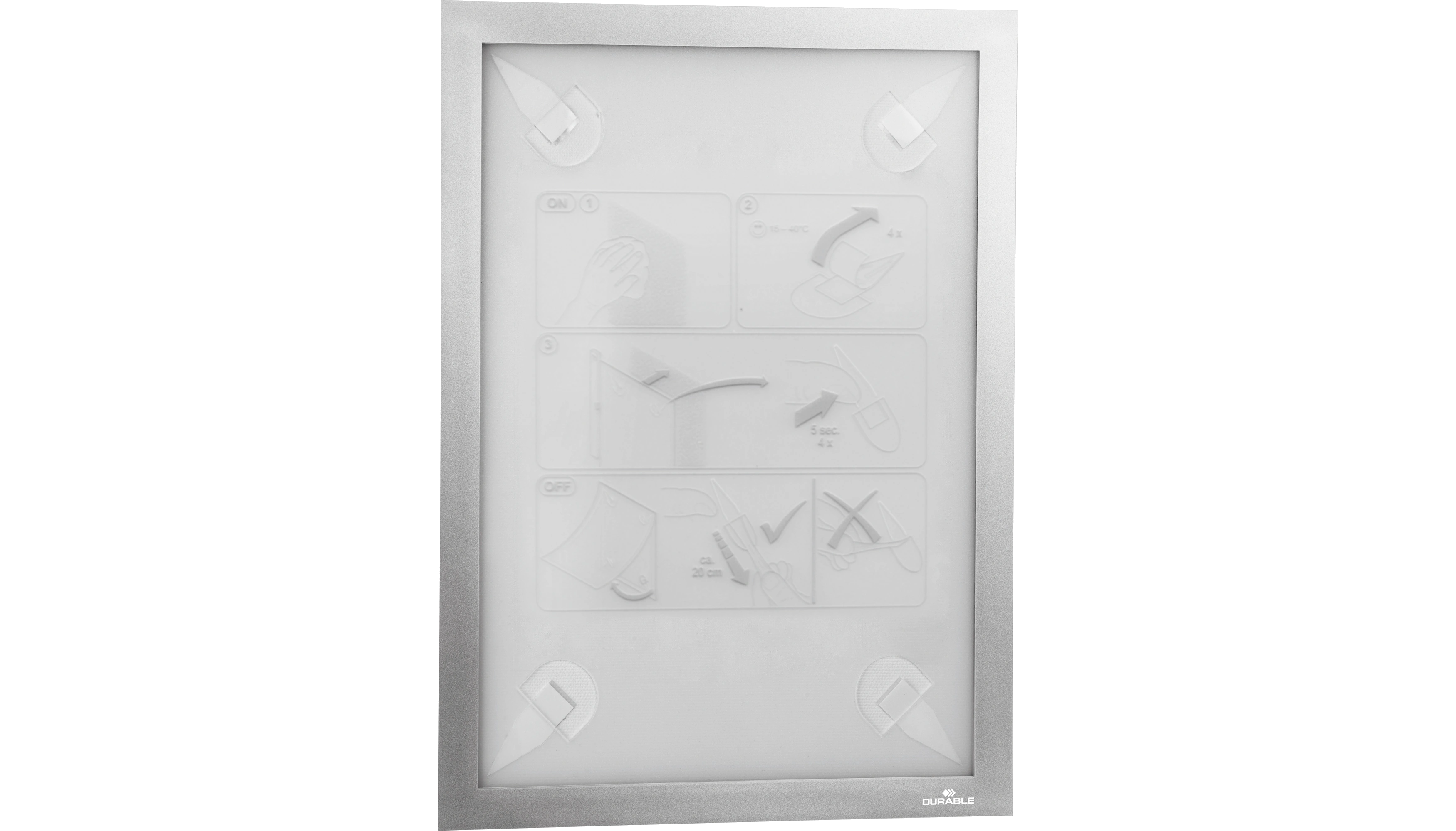DURABLE Magnetrahmen WALLPAPER DIN A3 silber