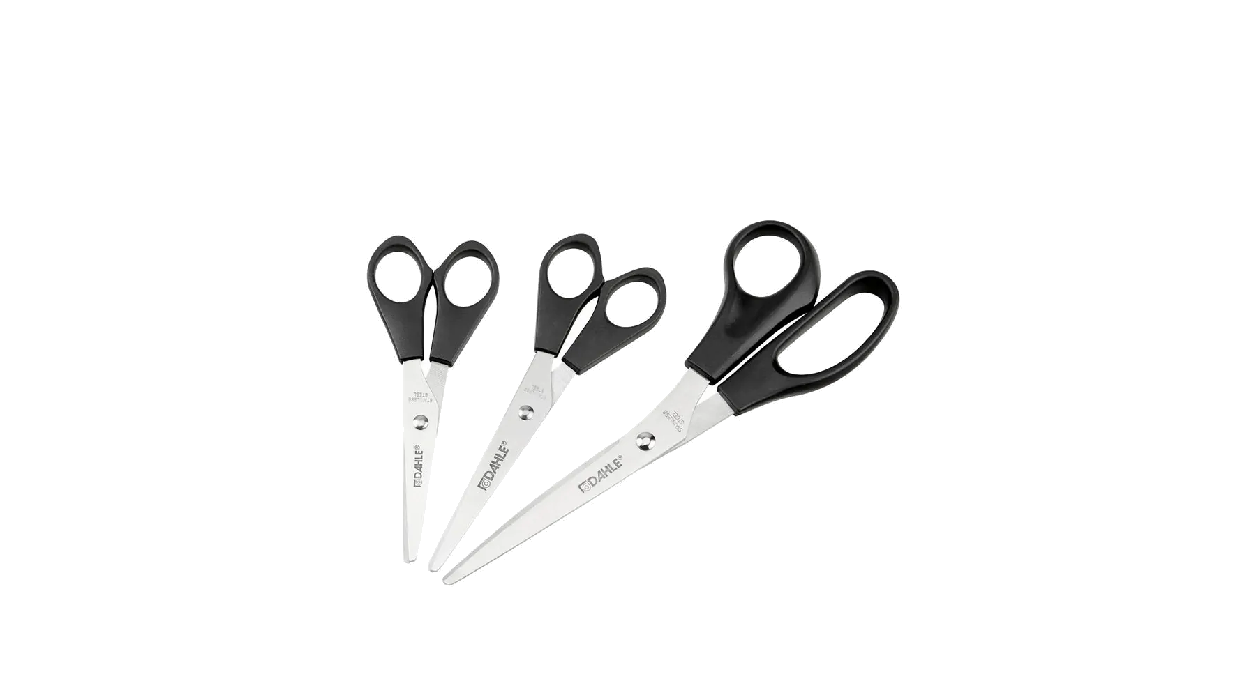 DAHLE Scheren-Set HOME 54600 Rechtshänder 1 Pack=3 Stück schwarz