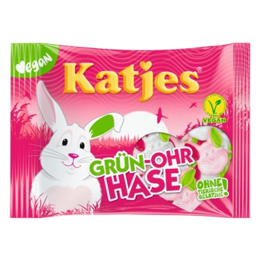 KATJES Fruchtgummi Grün-Ohr Hase 175 g pro Pack