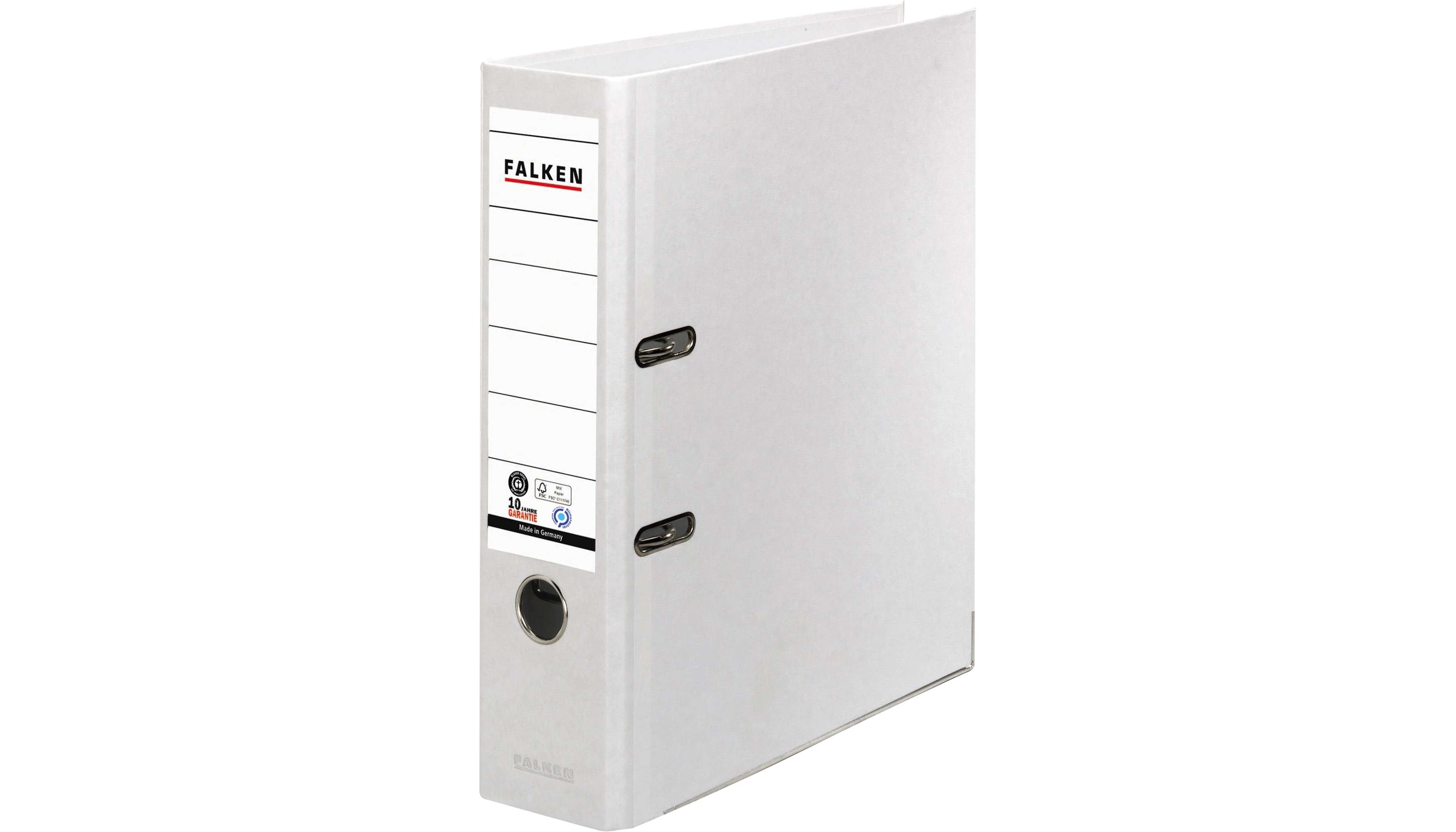 FALKEN Ordner Recycolor DIN A4 80 mm weiß