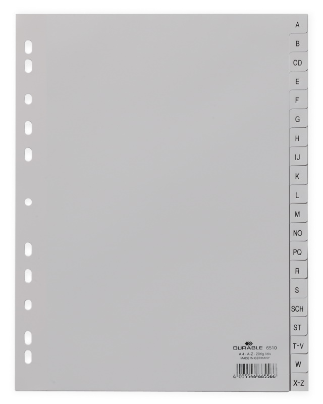 DURABLE A-Z Register 20-teilig 