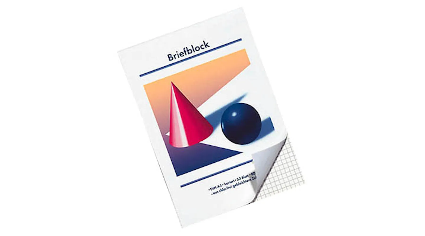 Briefblöcke DIN A5 kariert 80 g/m² 50 Blatt 10 Stück/Pack weiß