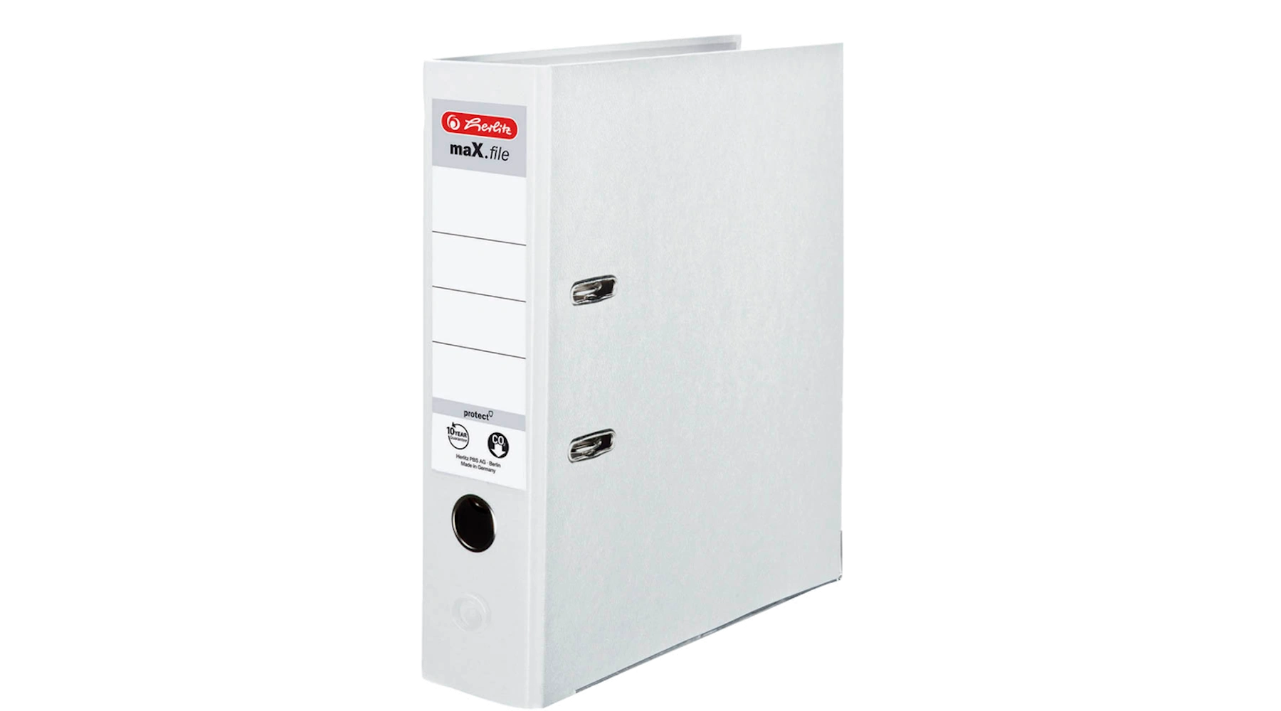 HERLITZ maX.file protect Ordner DIN A4 80 mm Kunststoff weiß