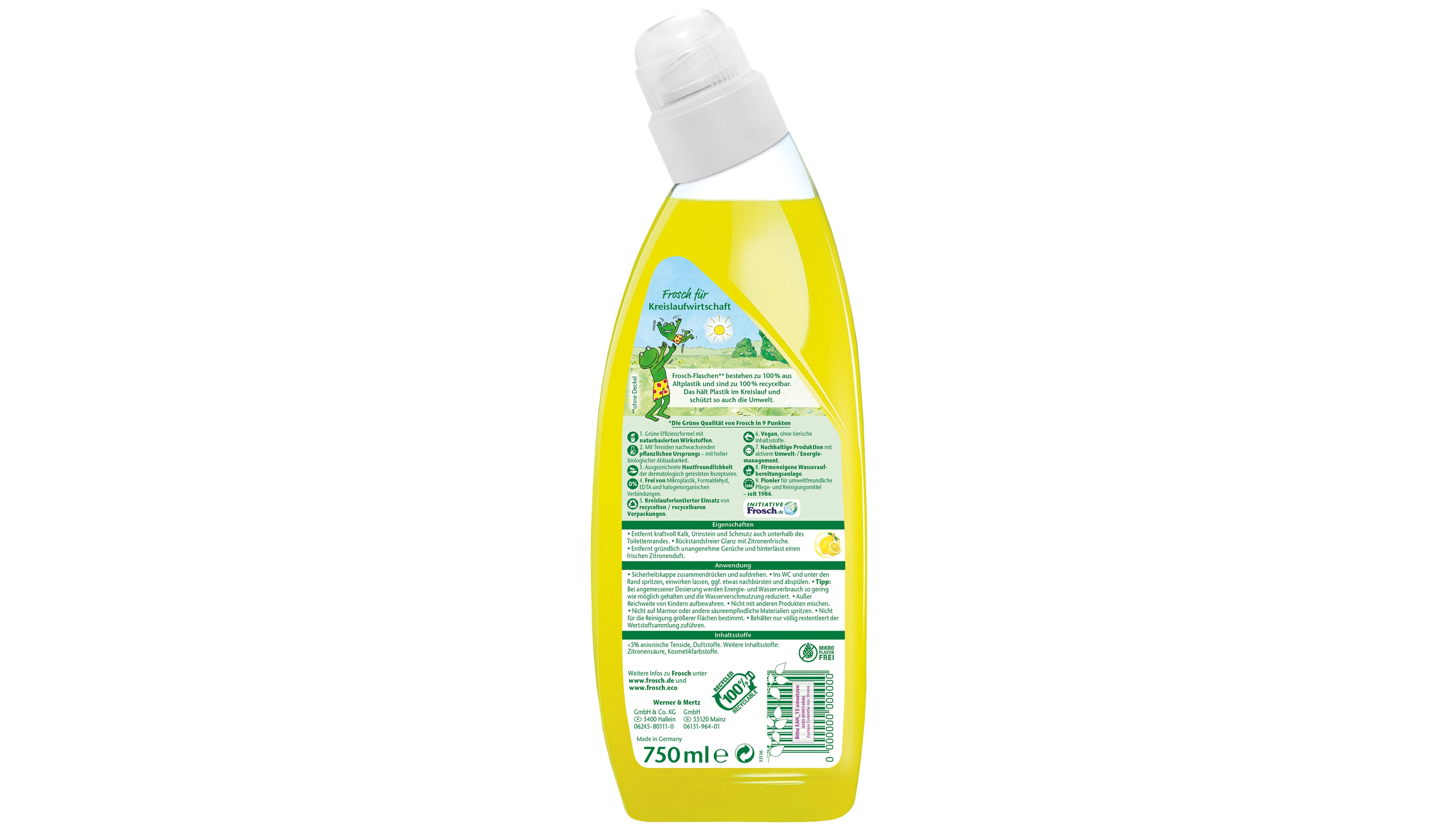 FROSCH  WC-Reiniger Zitrone 750 ml