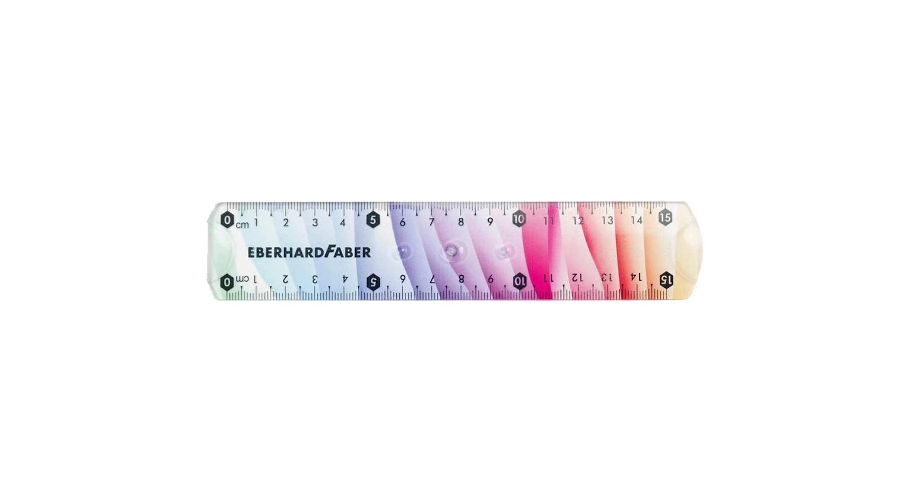 EBERHARD FABER Lineal Rainbow  15 cm Kunstoftt flexibel mehrfarbig