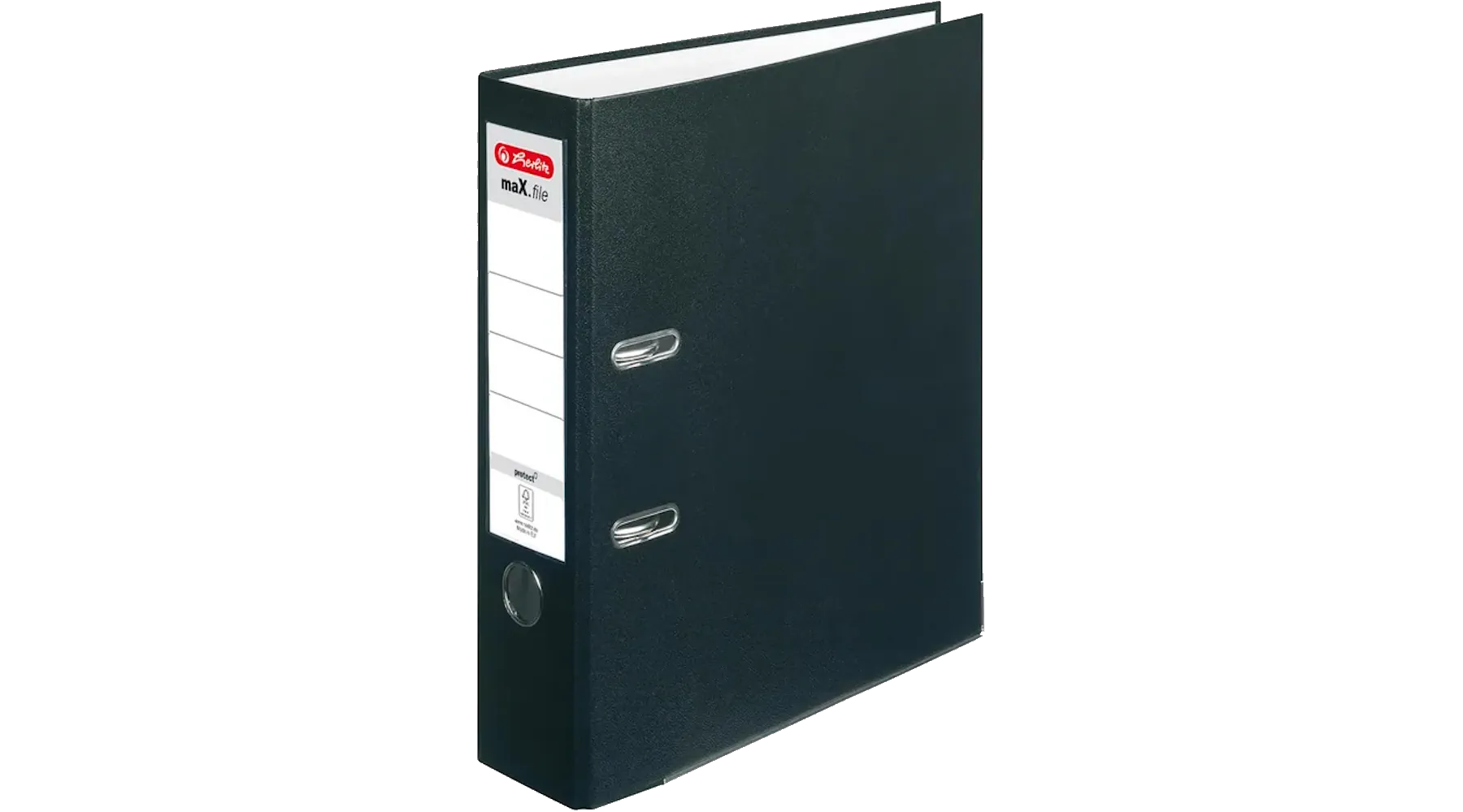 HERLITZ maX.file protect Ordner DIN A4 80 mm Kunststoff schwarz