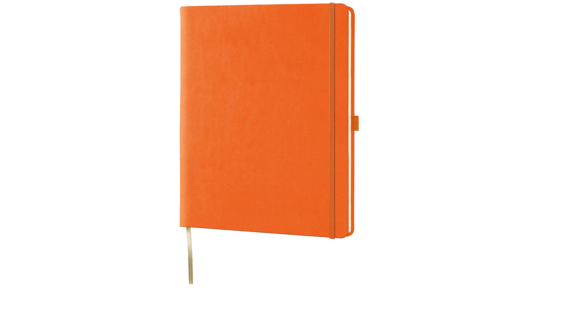 LEDIBERG Notizbuch Tucson 19 x 25 cm (B x H) kariert  Hardcover 240 Seiten orange