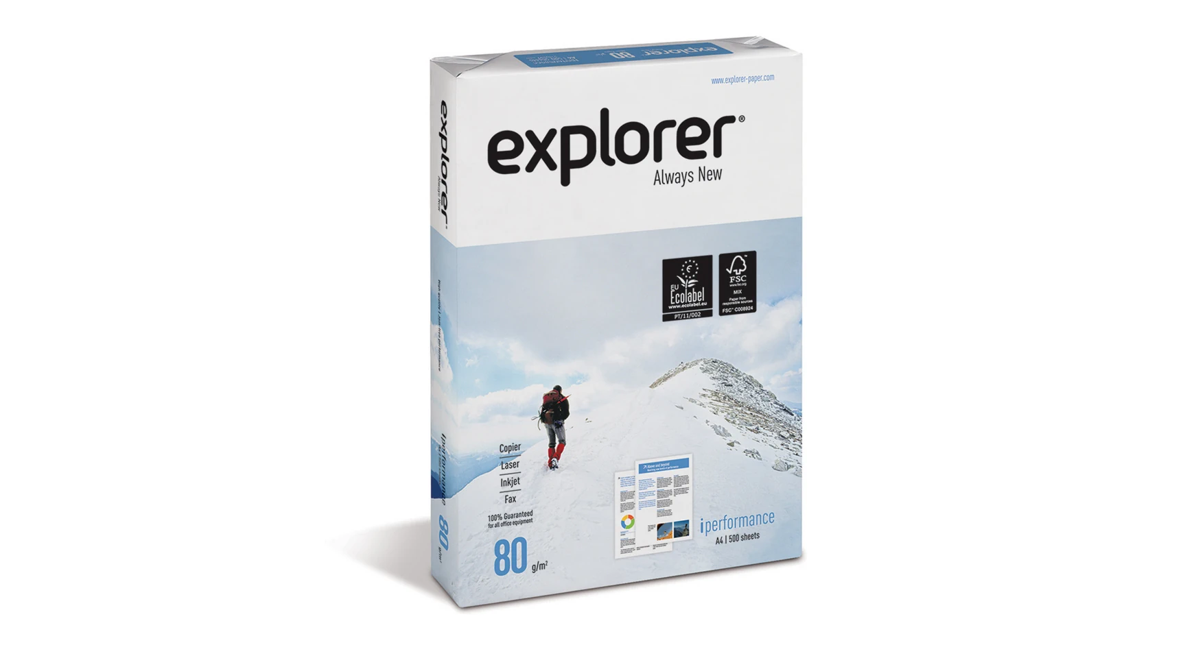 EXPLORER Kopierpapier DIN A4 iPerformance 80 g/m² 500 Blatt/Pack