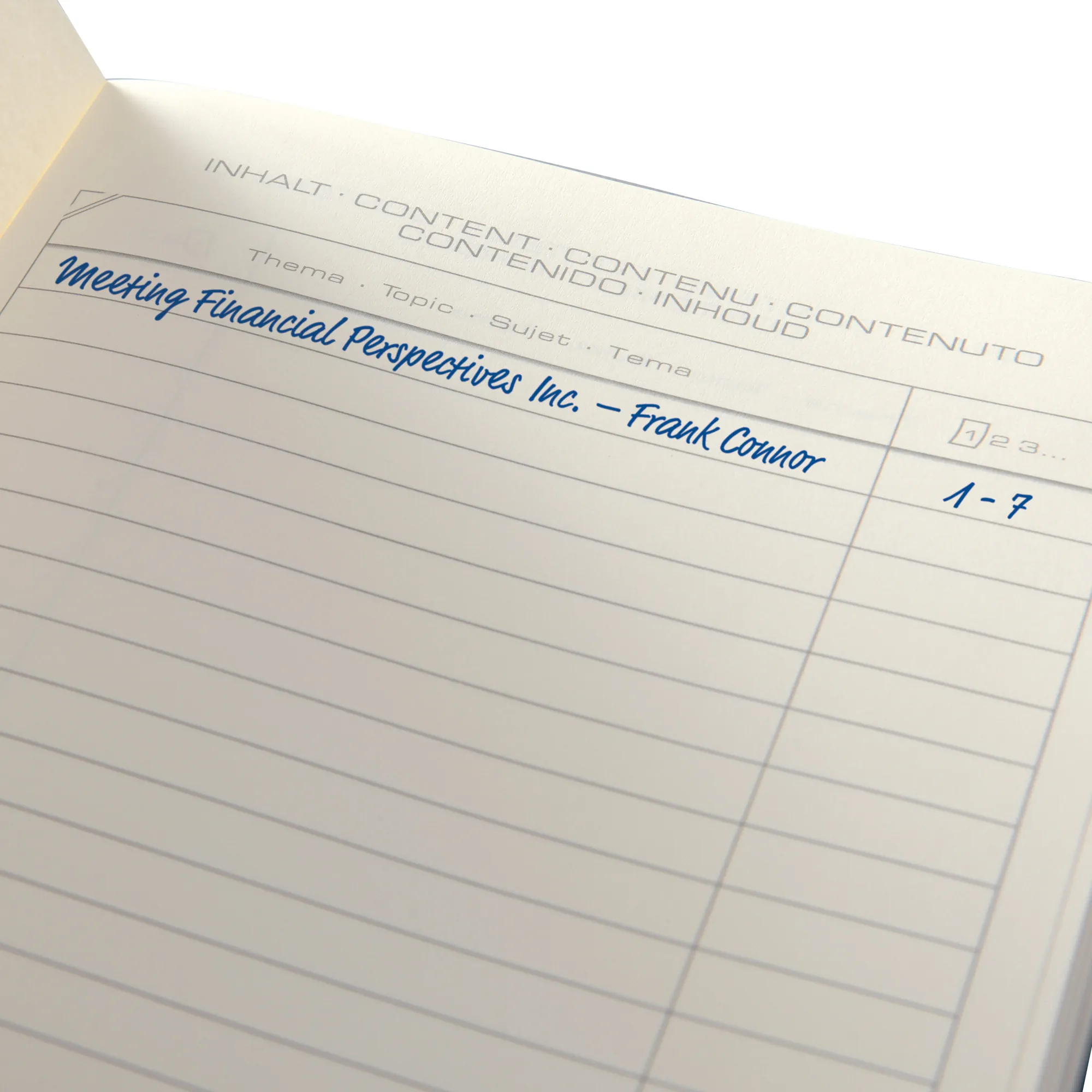 CONCEPTUM Notizbuch ca. DIN A4 liniert schwarz